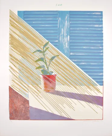 Lithographie Hockney - Sun