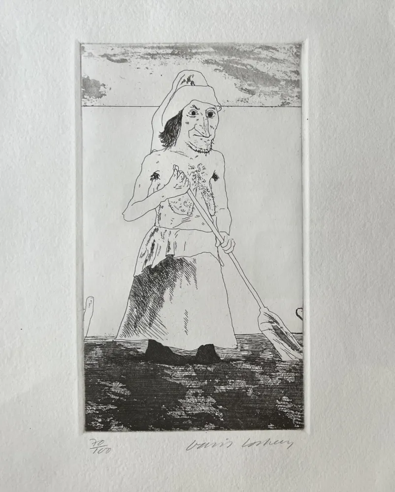 Stich Hockney - The Enchantress in her garden