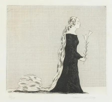 Radierung Und Aquatinta Hockney - The Older Rapunzel