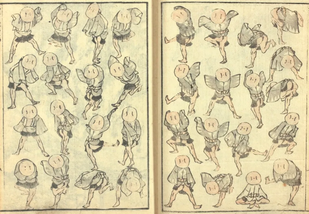 Holzschnitt Hokusai - Hokusai Manga