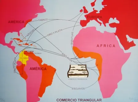 Lithographie Hoyos -  Triangulo Comercial 