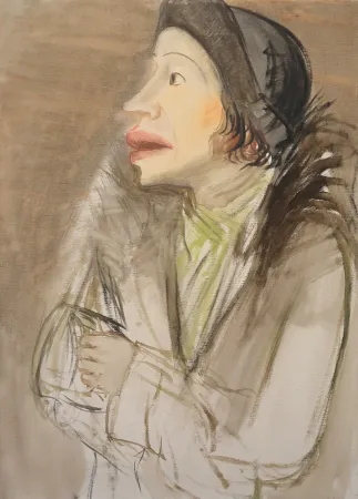 Keine Technische Hubbuch - Lissy im Pelzmantel mit Hut