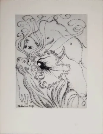 Radierung Hugo - Nu au Taureau, 1946