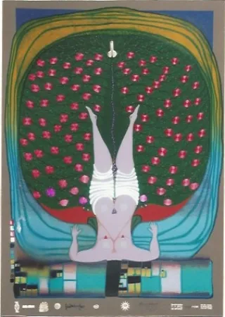 Siebdruck Hundertwasser - Homage to Schroeder-Sonnenstern