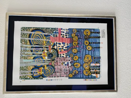 Siebdruck Hundertwasser - I Fori segretti del Rei, Die geheimen Blumen des Königs
