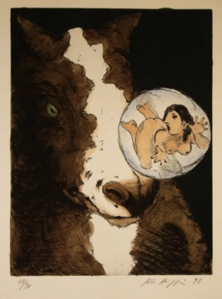 Radierung Und Aquatinta Hüppi - Sans titre 5