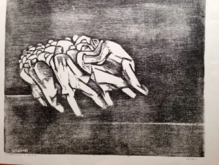 Radierung Ibarrola - Paisajes de Euskadi