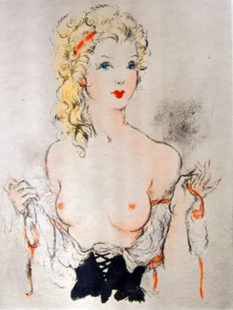 Illustriertes Buch Icart - Andréa de Nerciat : FÉLICIA OU MES FREDAINES. 20 eaux-fortes par Louis Icart (1947).