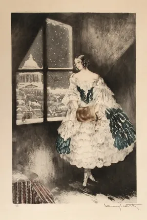 Radierung Icart - Mimi