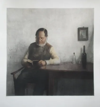 Mezzotinto Ilsted - Hendrik (large mezzotint)