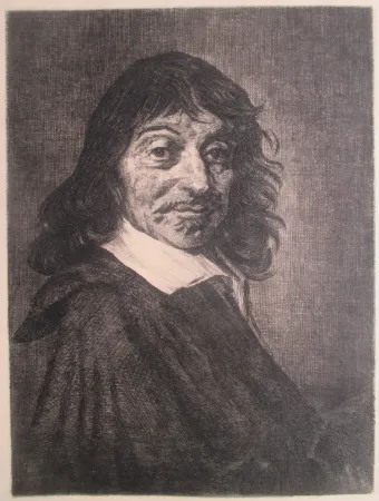 Stich Ilsted - René Descartes, after the portrait by Frans Hals