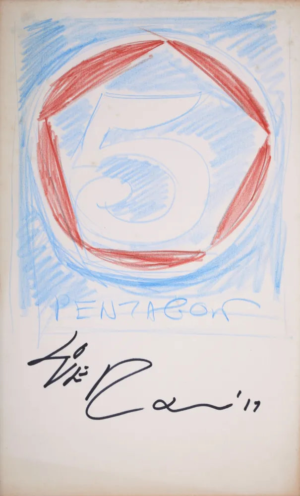 Keine Technische Indiana - 5 Pentagon #1, 2017 - Hand-signed