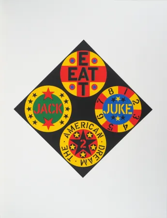 Siebdruck Indiana - Black Diamond American Dream