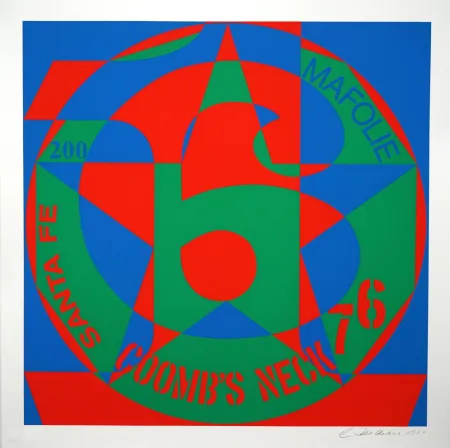 Siebdruck Indiana - Decade: Autoportraits, Vinalhaven Suite. #6: Coomb's Neck