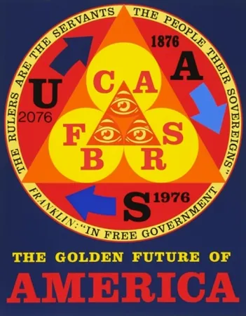 Siebdruck Indiana - Golden Future Of America