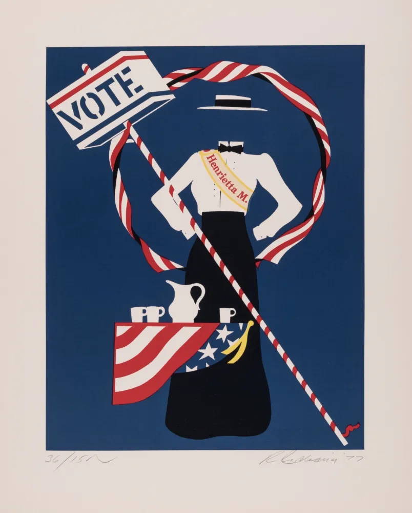 Siebdruck Indiana - Henrietta Martin, 1977 - Hand-signed