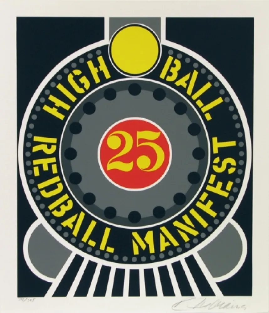 Siebdruck Indiana - High Ball Red Ball Manifest 25