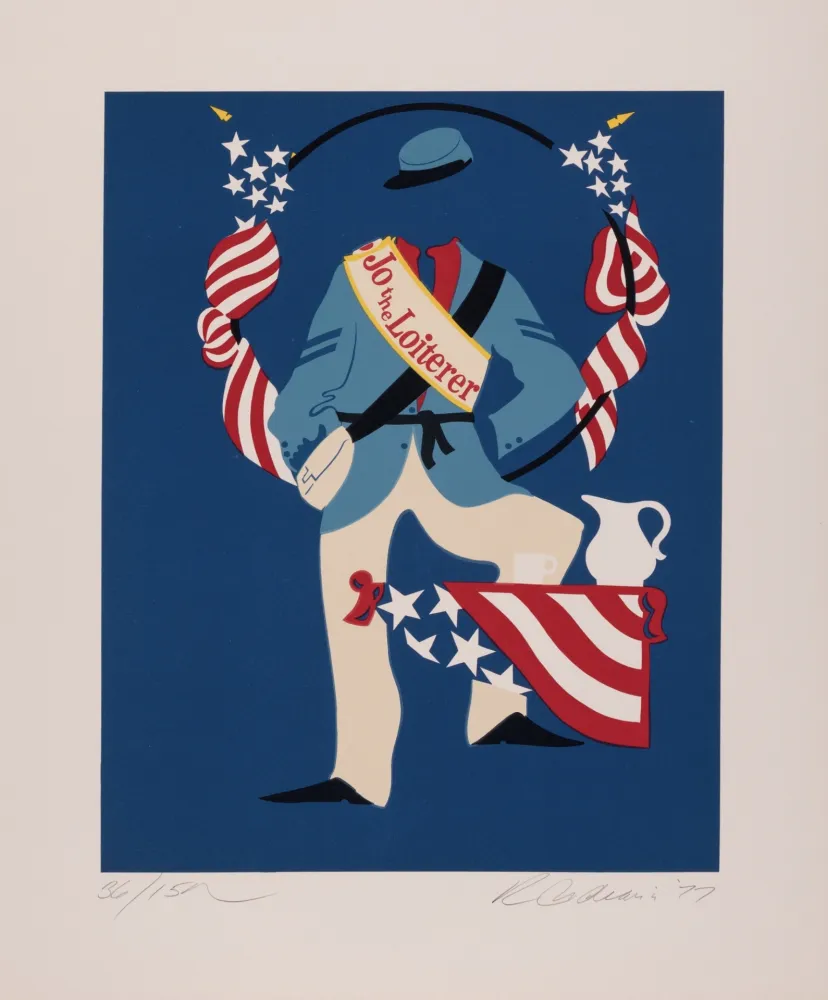 Siebdruck Indiana - Jo the Loiterer, 1977 - Hand-signed