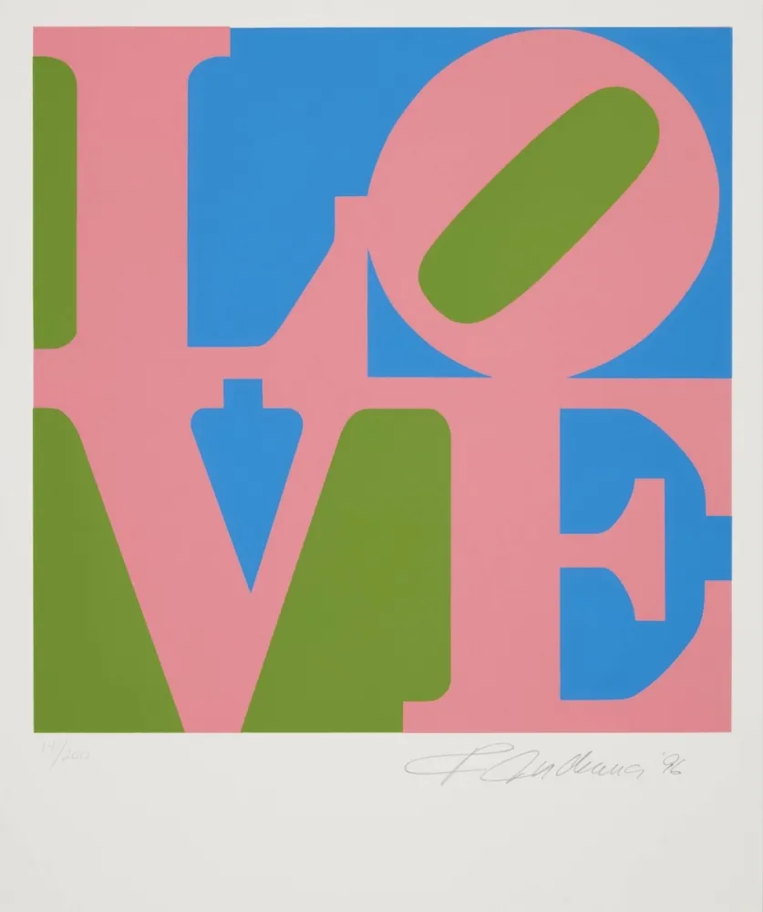 Siebdruck Indiana - Love