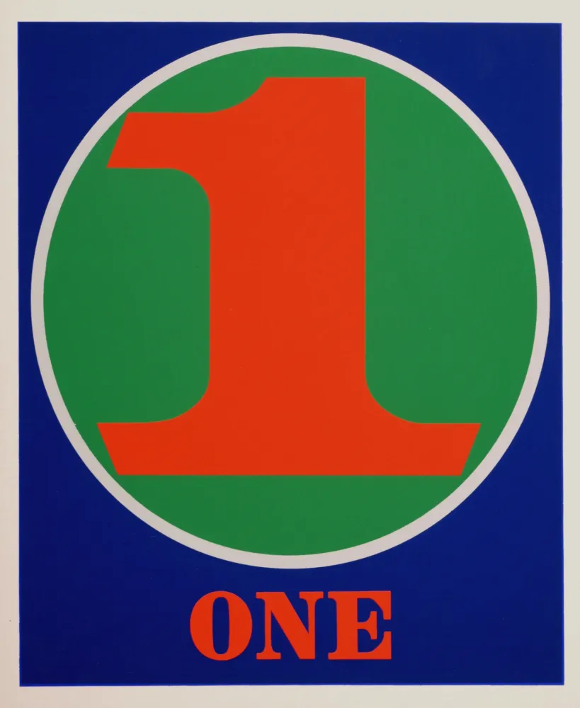 Siebdruck Indiana - Number 1, 1968