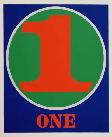 Siebdruck Indiana - Number 1, 1968
