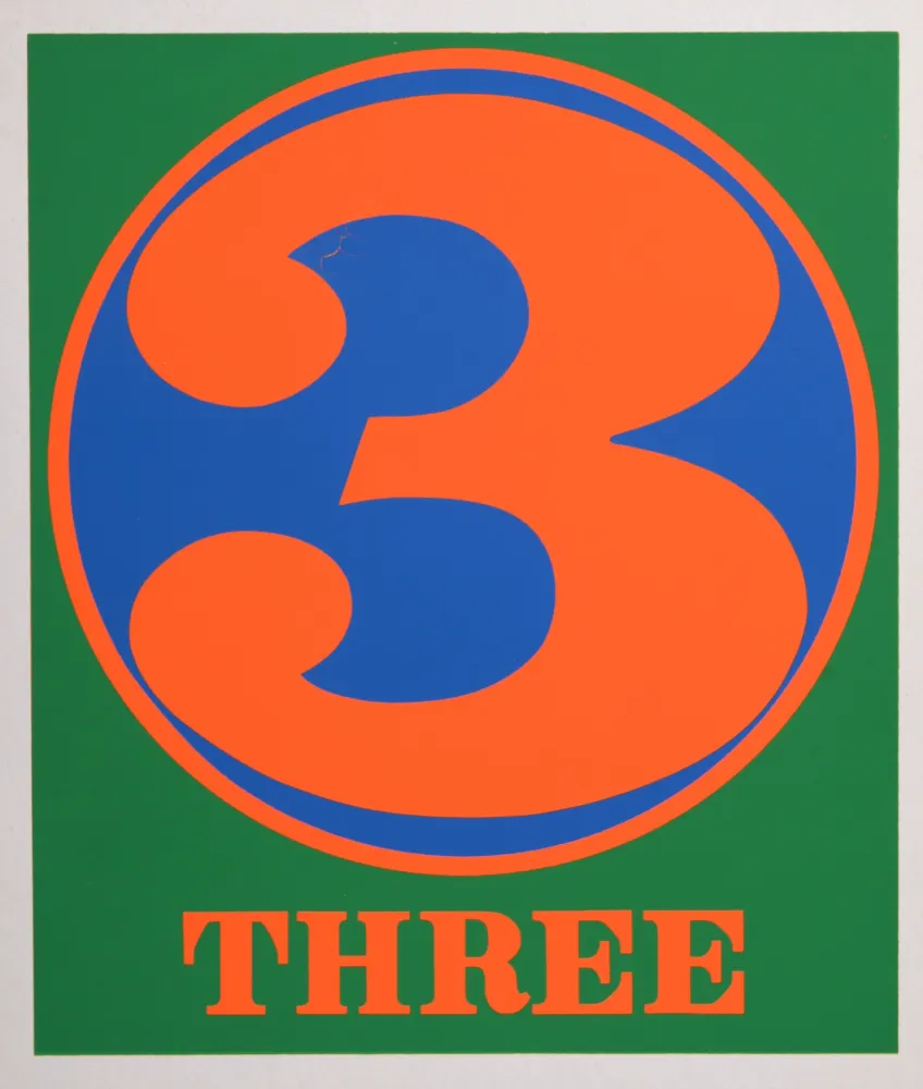 Siebdruck Indiana - Number 3, 1968