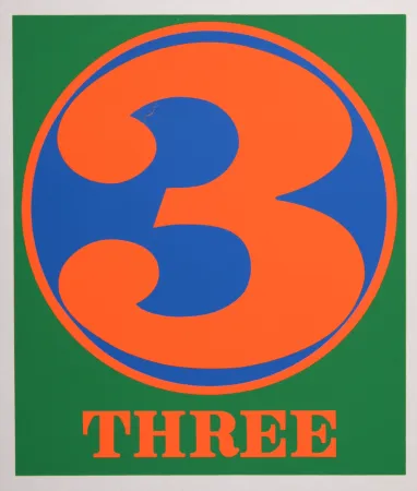 Siebdruck Indiana - Number 3, 1968