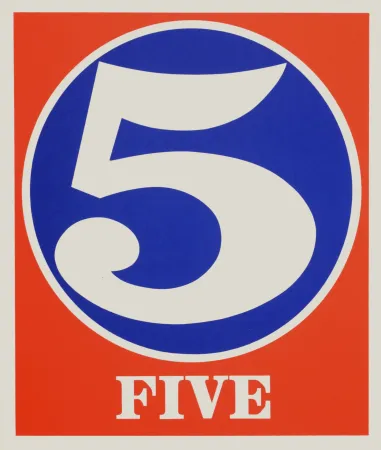 Siebdruck Indiana - Number 5, 1968