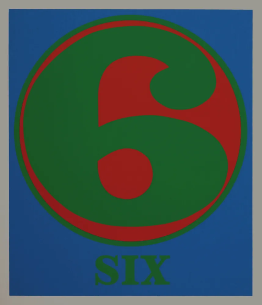 Siebdruck Indiana - Number 6, 1968