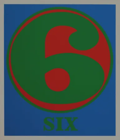 Siebdruck Indiana - Number 6, 1968