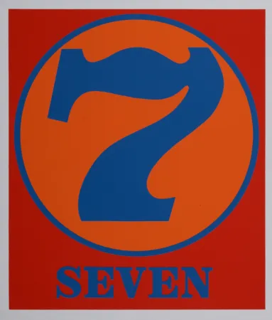 Siebdruck Indiana - Number 7, 1968