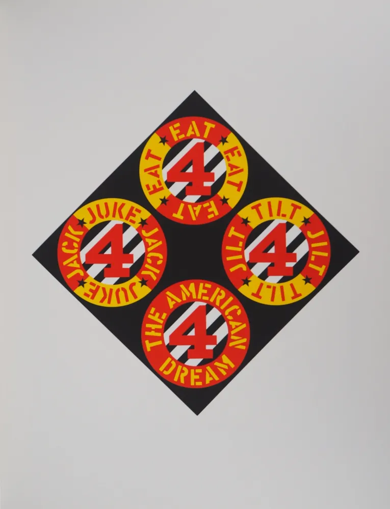 Siebdruck Indiana - The Beware-Danger American Dream