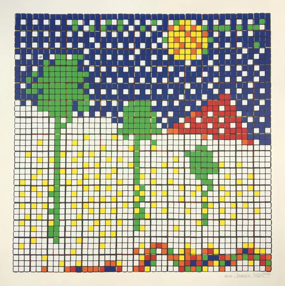 Siebdruck Invader - Boys Don’t Cry