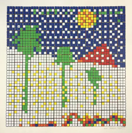 Siebdruck Invader - Boys Don’t Cry