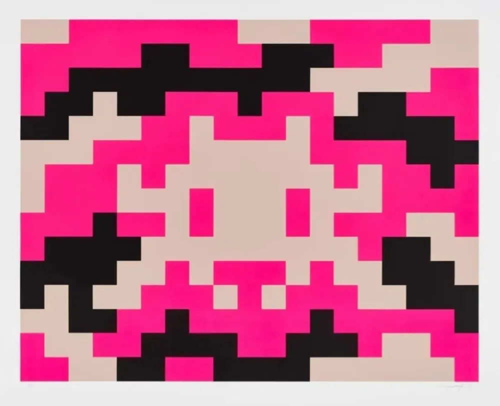 Siebdruck Invader - CAMO XXL-3C-M1