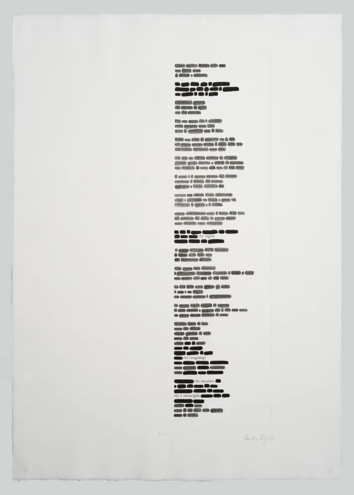 Aquatinta Isgro - Cancellature