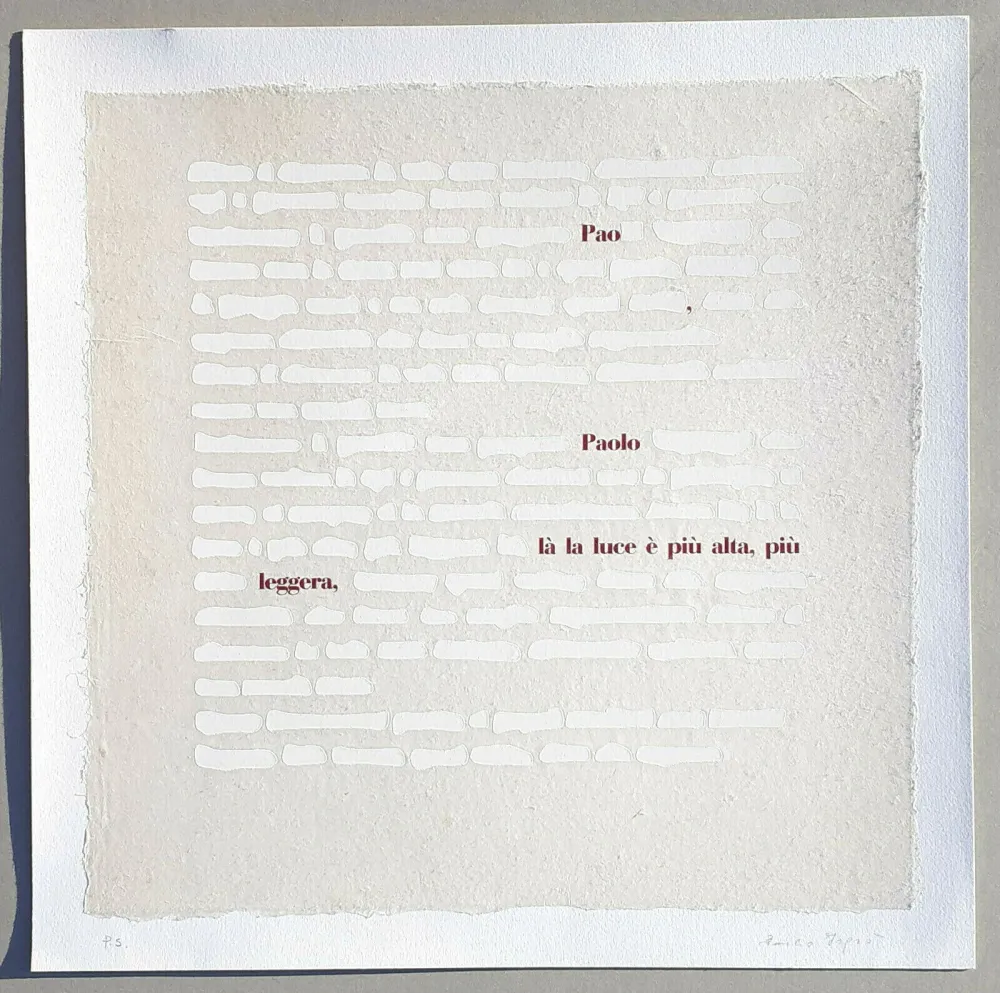 Siebdruck Isgro - Cancellature (la luce è più alta)