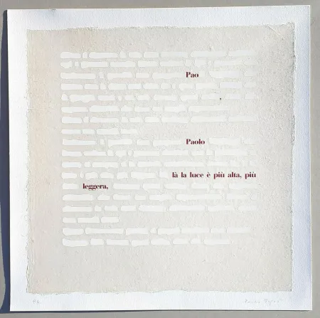 Siebdruck Isgro - Cancellature (la luce è più alta)