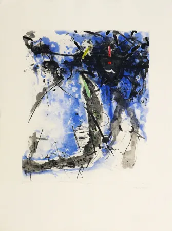 Aquatinta Islam - Blue Fountain