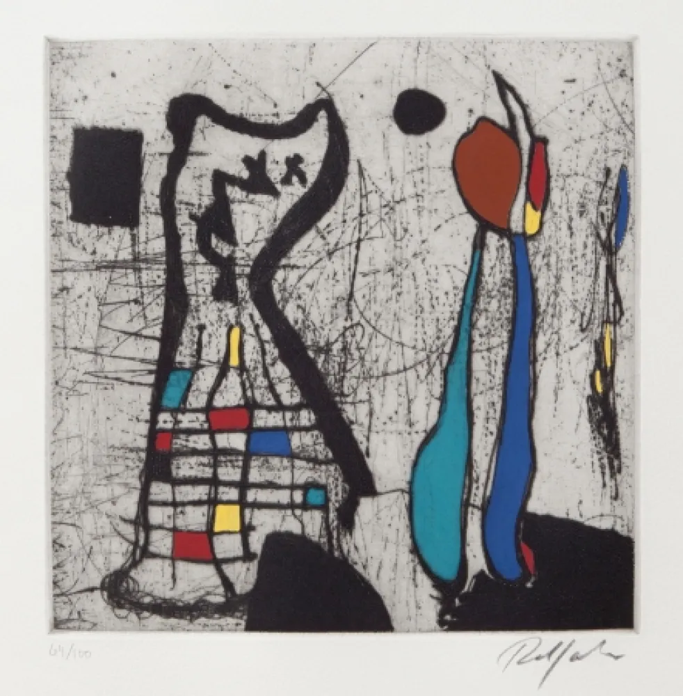 Kaltnadelradierung Jacobsen - Petit Personnage II