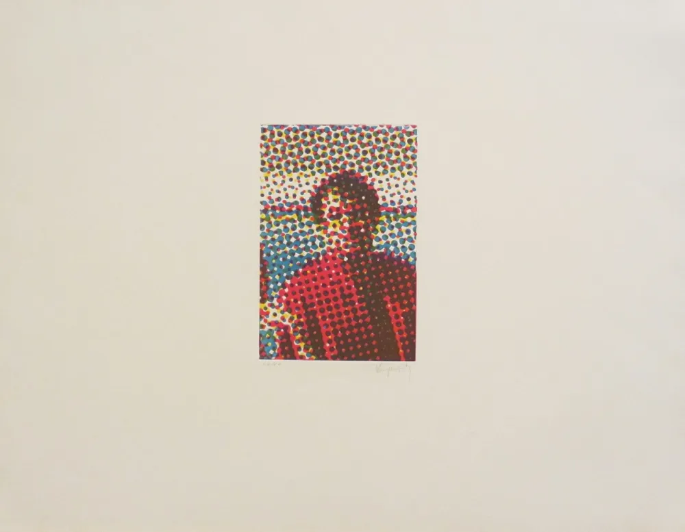 Radierung Und Aquatinta Jacquet - Portrait de Mario Schifano