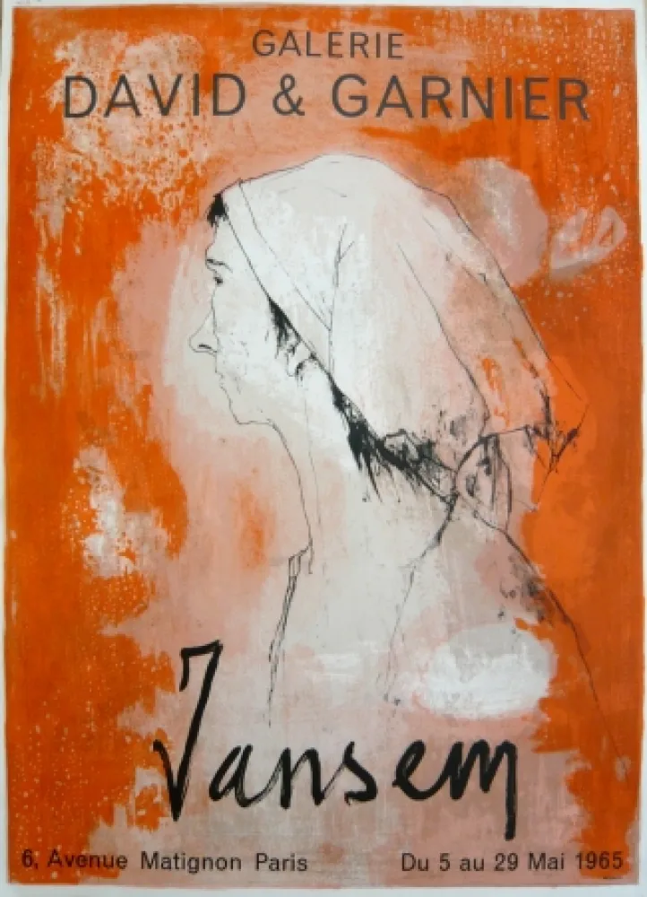 Plakat Jansem - Affiche exposition galerie David & Garnier