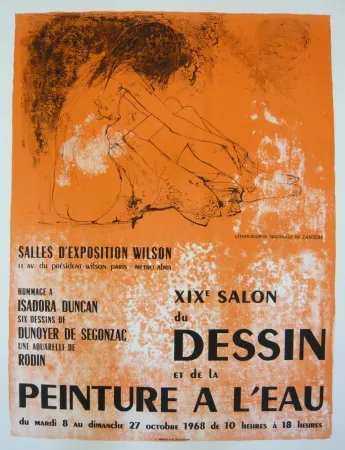 Plakat Jansem - Affiche salon du dessin et de la peinture à l'eau