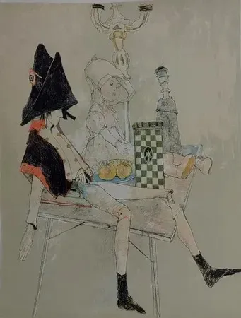 Lithographie Jansem - Le petit soldat (1993)