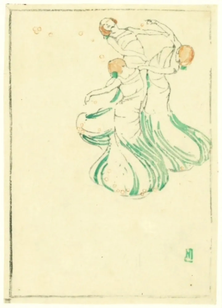 Holzschnitt Jarke - Spring