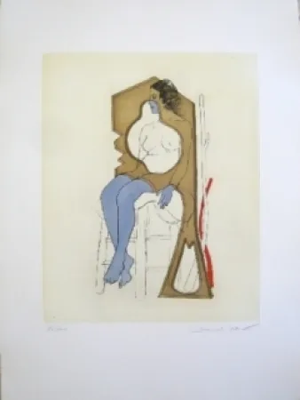 Radierung Und Aquatinta Jean - Composition 4