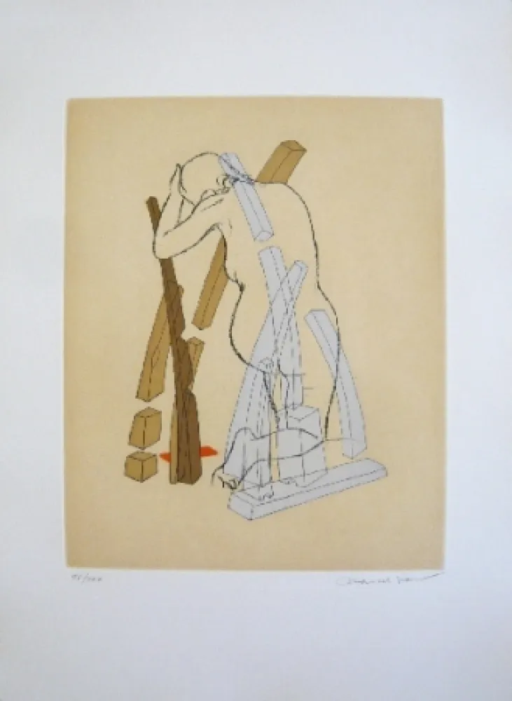 Radierung Und Aquatinta Jean - Composition 5