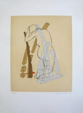 Radierung Und Aquatinta Jean - Composition 5