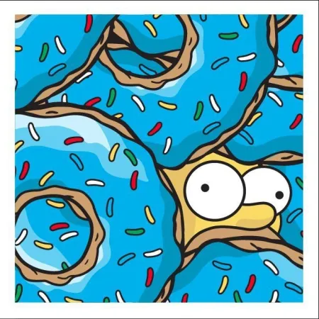 Siebdruck Jerkface - Donut Mobile (Blue Raspberry)