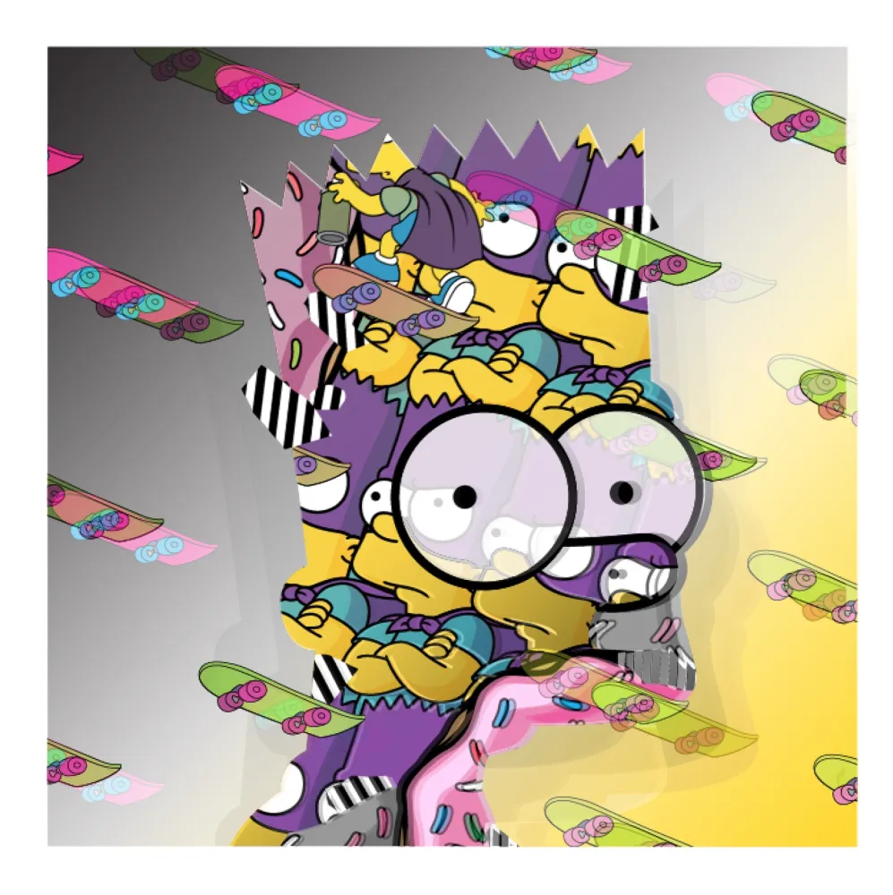 Siebdruck Jerkface - Nollie Front Foot Flip(Lenticular)